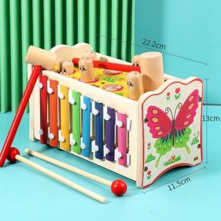 Đồ chơi gỗ - Đập chuột kết hợp đàn Xylophone cho bé