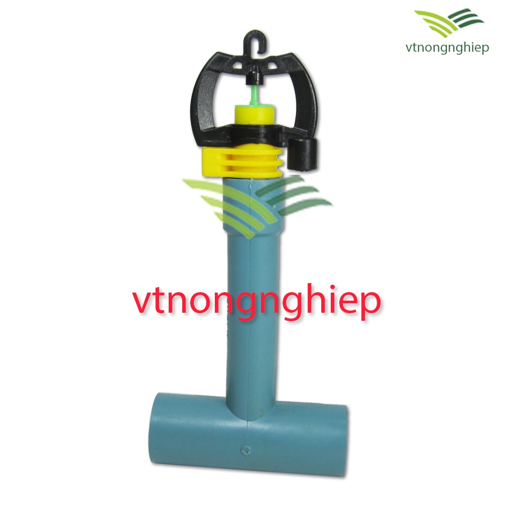 5 Tê 21-17 tê chia ống nước pvc loại dài, tê pvc 21mm ren trong 17mm, nối các béc tưới phun mưa có chân ren 17mm