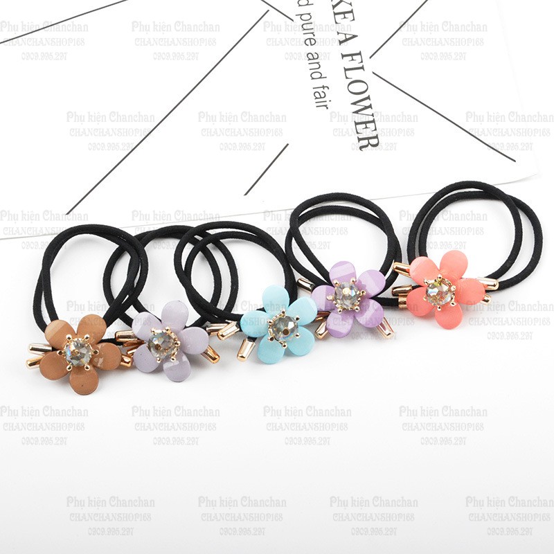 Cột tóc hoa pha lê từ 6k / sợi - Mua 10 giảm 20%