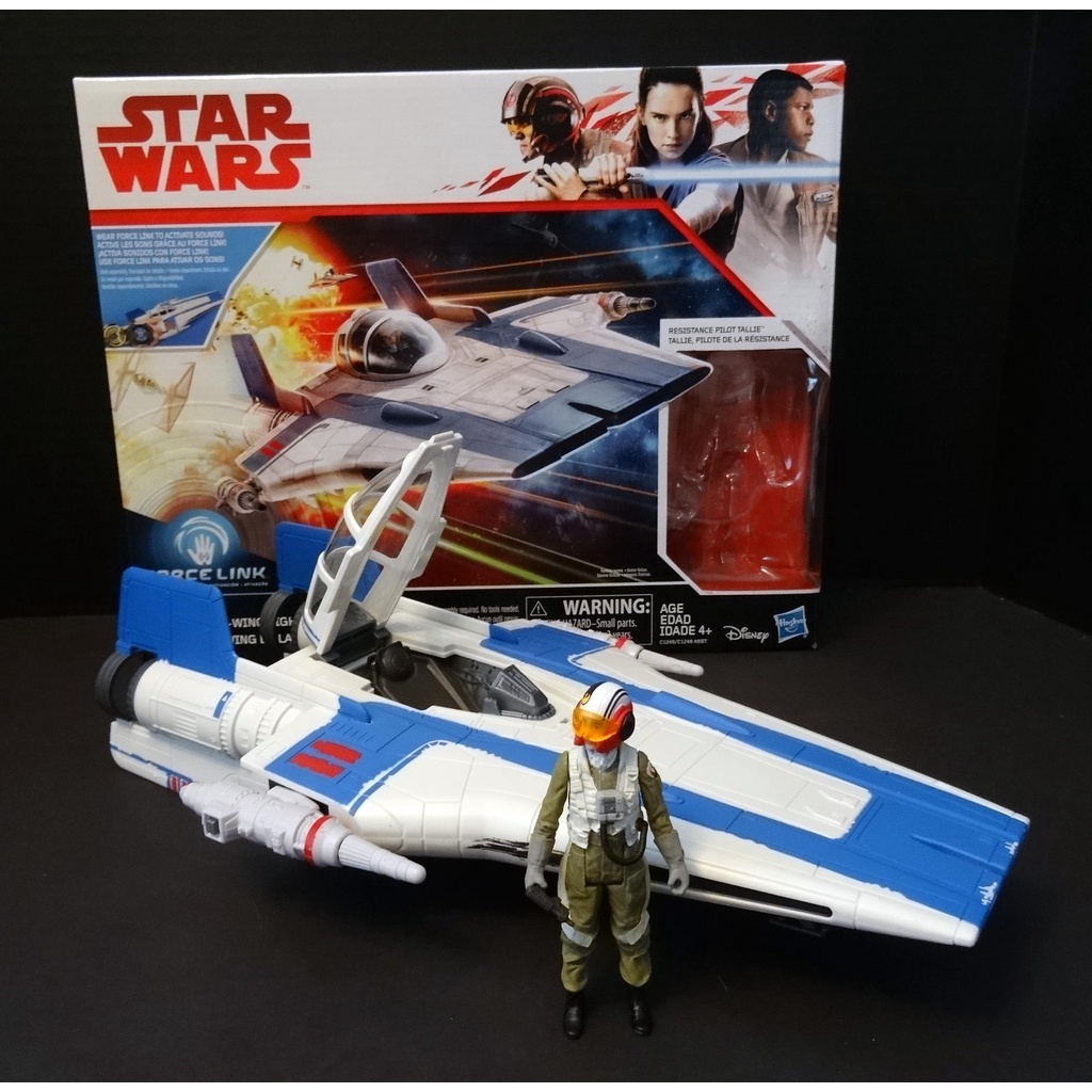 Mô hình đồ chơi phi thuyền Star Wars Force Link 2.0 A Wing Fighter kèm Figure Resistance Pilot Tallie