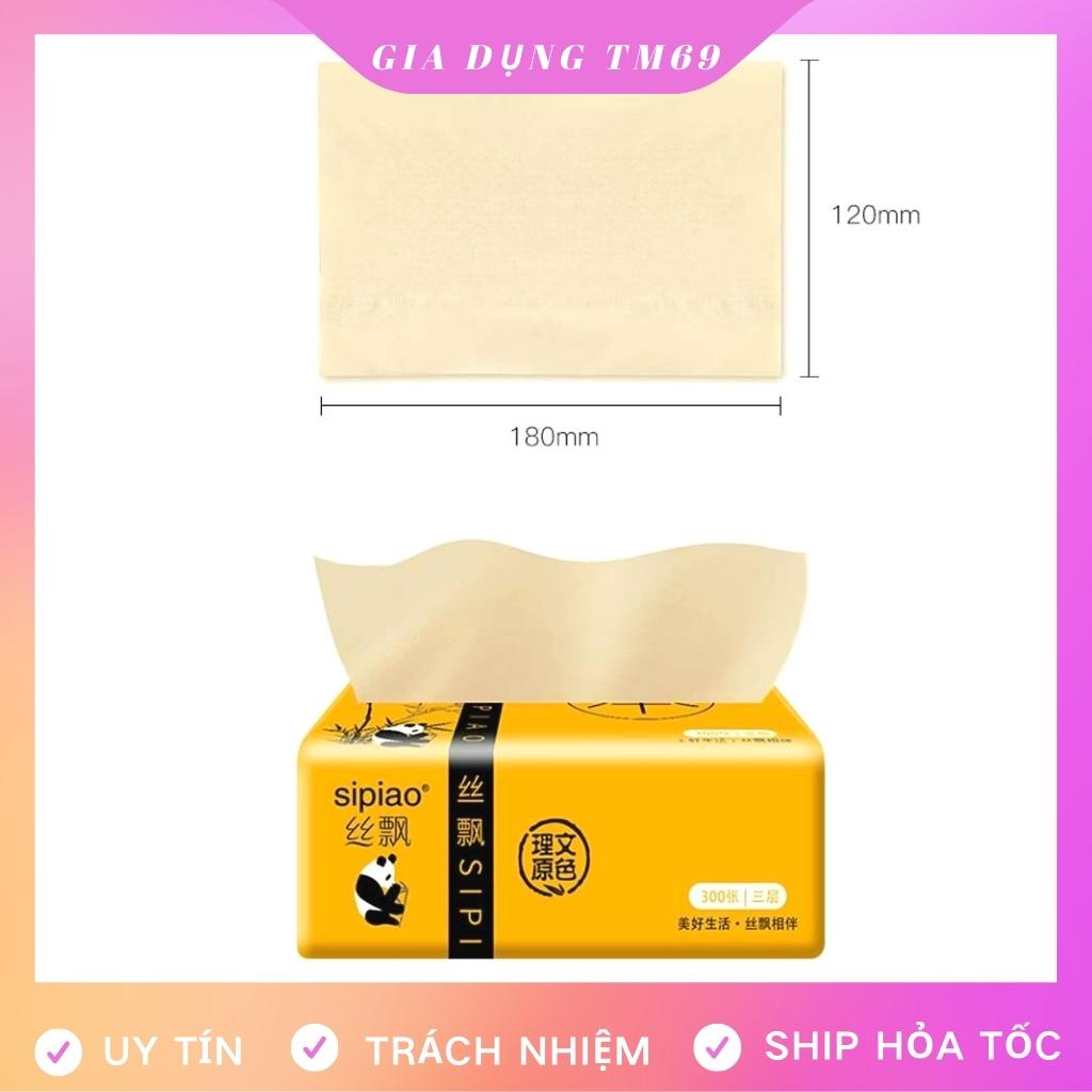 Combo 2 Gói Giấy Ăn Gấu Trúc Loại 1 Siêu Dai Tự Nhiên Không Chất Tẩy Trắng, Khăn Giấy Gấu Trúc Cực Mềm