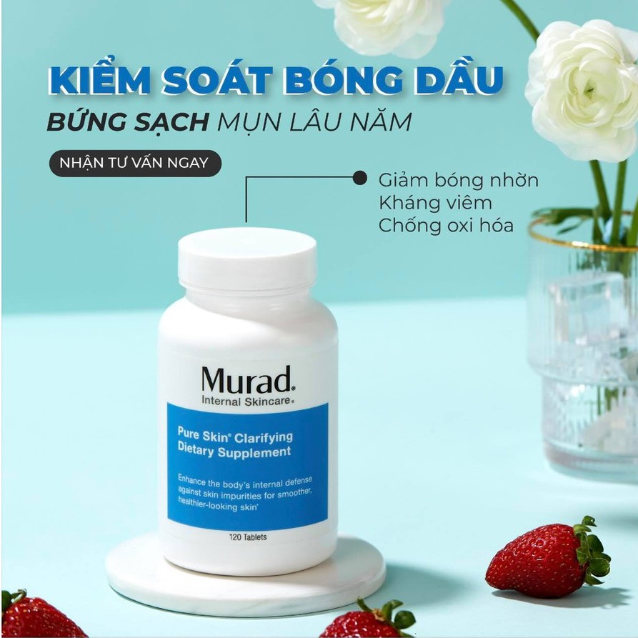 Viên giảm mụn Murad Pure Skin Clarifying Dietary Supplement 120 viên | BigBuy360 - bigbuy360.vn