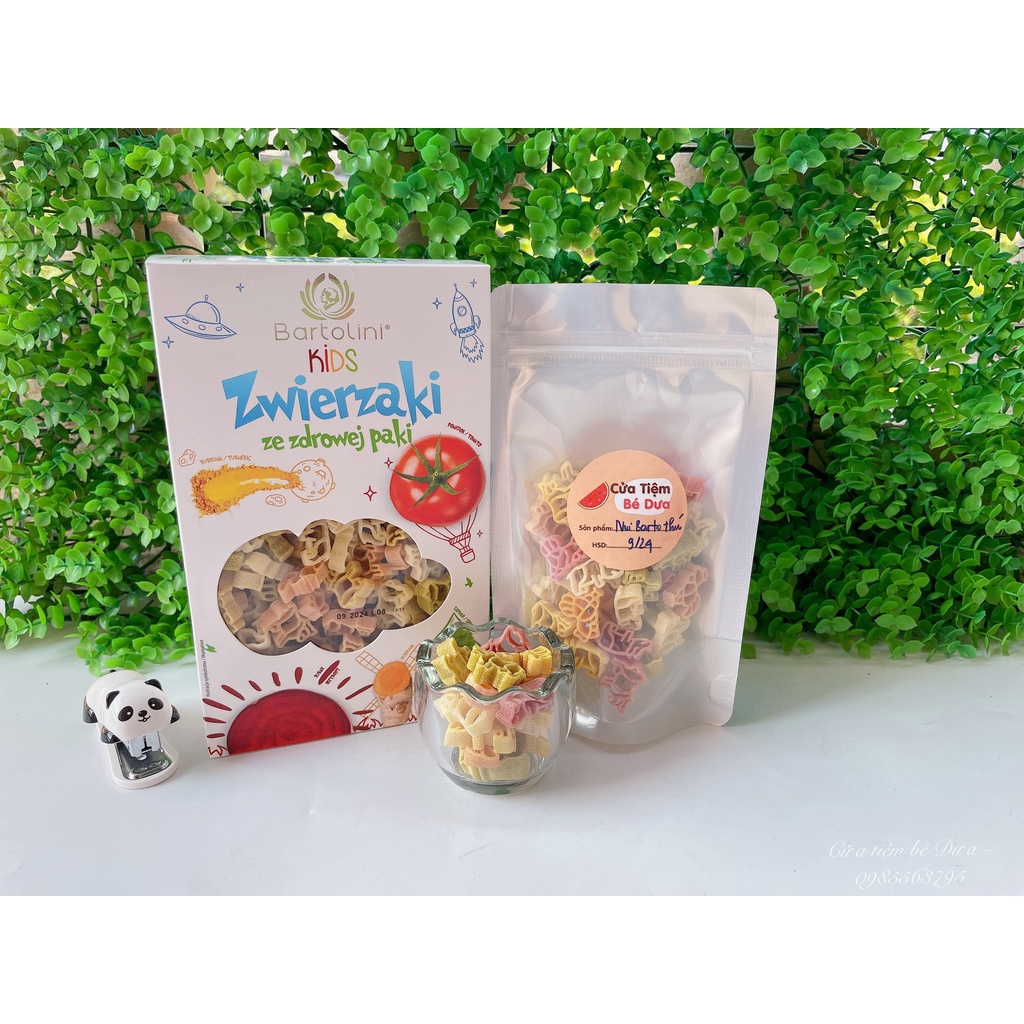 Các loại NUI HỮU CƠ cho bé ăn dặm gói 50g - Nui Barto