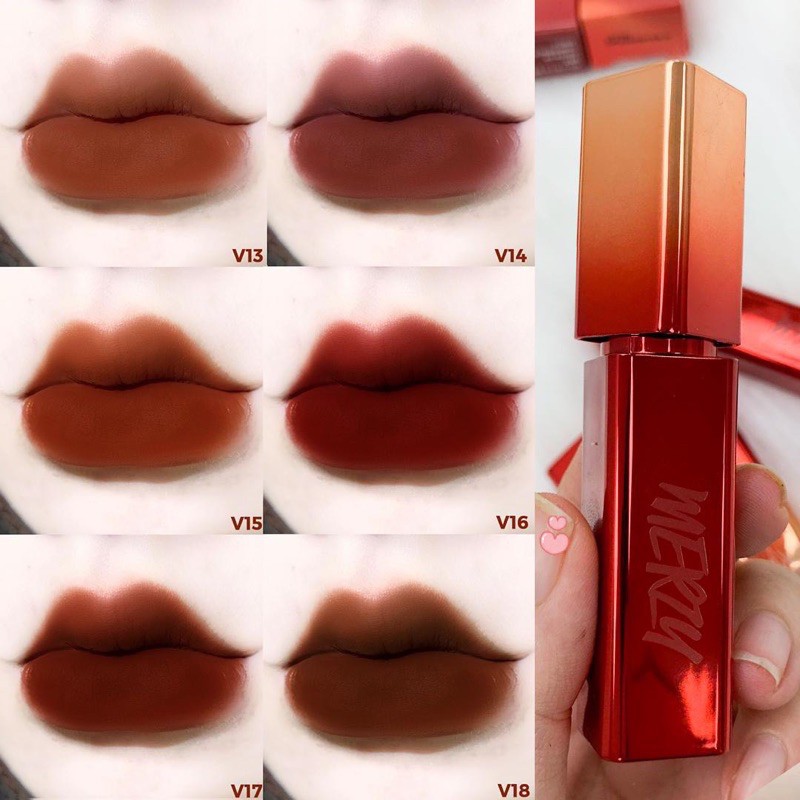 [Màu V13-V18]SON KEM MERZY VELVET TINT SEASON 3 VỎ ĐỎ | BigBuy360 - bigbuy360.vn