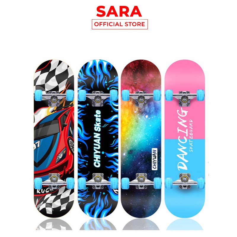 Ván trượt skateboard thể thao cao cấp đèn led phát sáng [BH 1 đổi 1]  shopsara