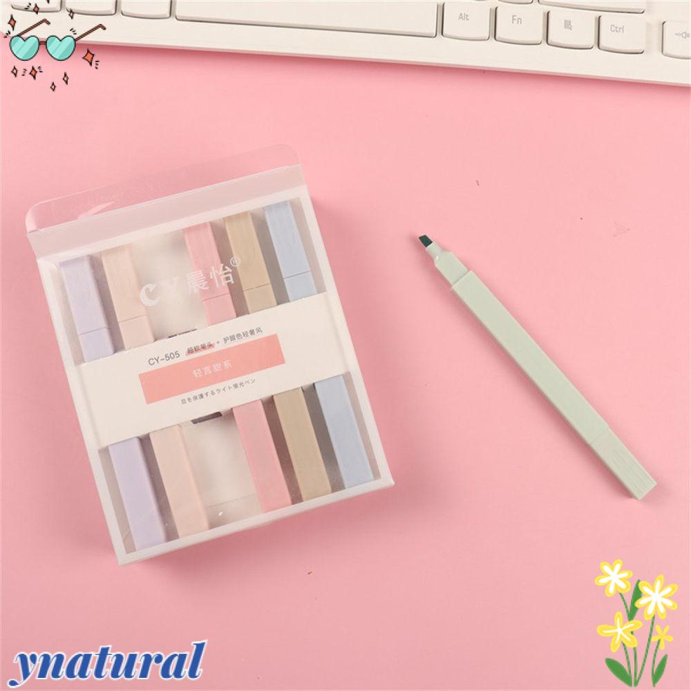 Set 6 Bút Đánh Dấu Với Nhiều Màu Sắc Khác Nhau Dành Cho Học Sinh / Văn Phòng