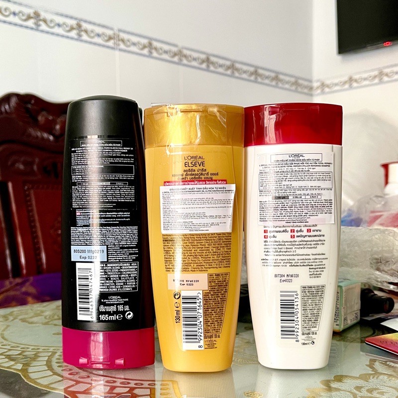 Dầu gội và dầu xả Phục Hồi Tóc L'oreal - Loreal Paris Elseve Total Repair 5 Repairing shampoo 130ml