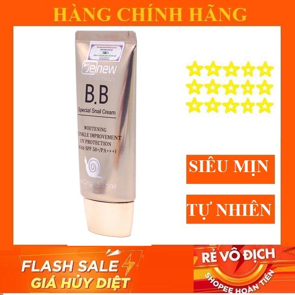 Kem nền BB siêu mịn lâu trôi dưỡng trắng Special Snail Benew Hàn Quốc SS11