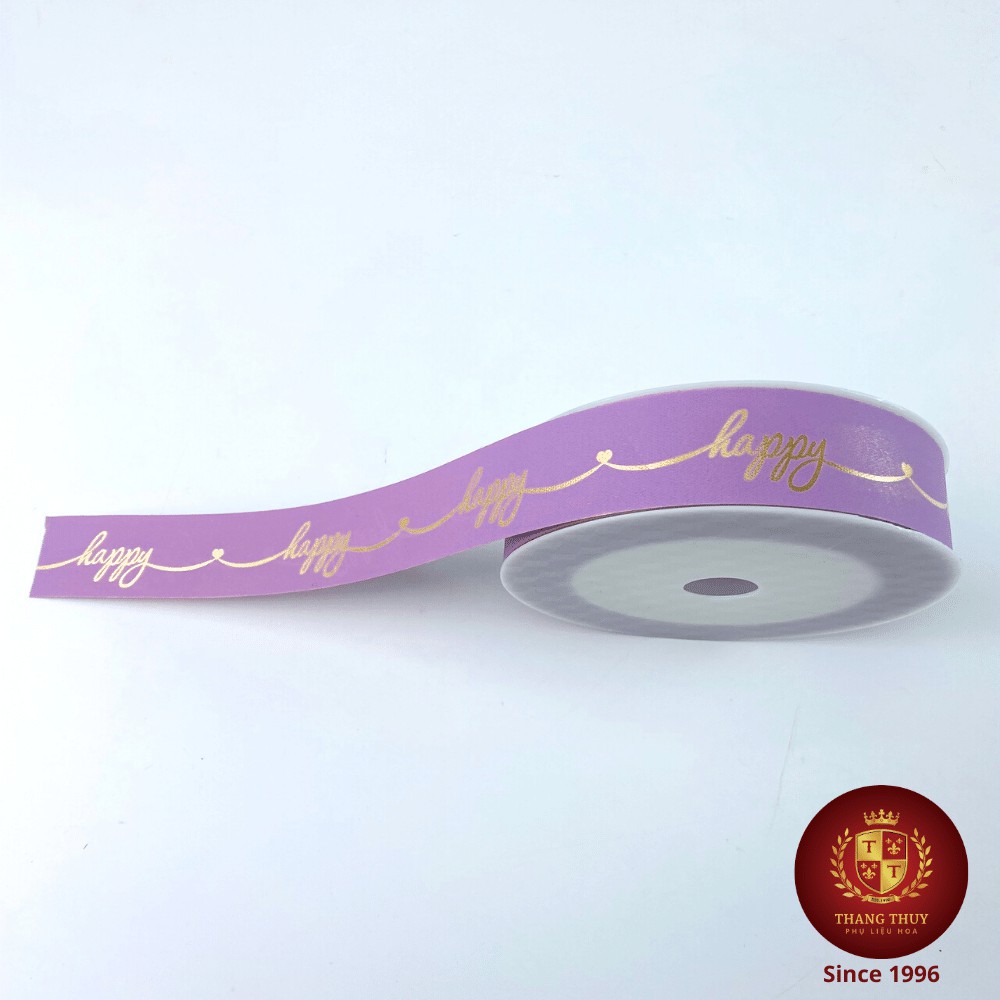 Ruy băng nơ Thái chữ Happy