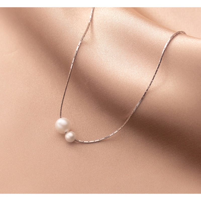 Vòng cổ nữ thanh lịch đơn giản Vòng cổ ngọc trai giả thời trang Hàn Quốc