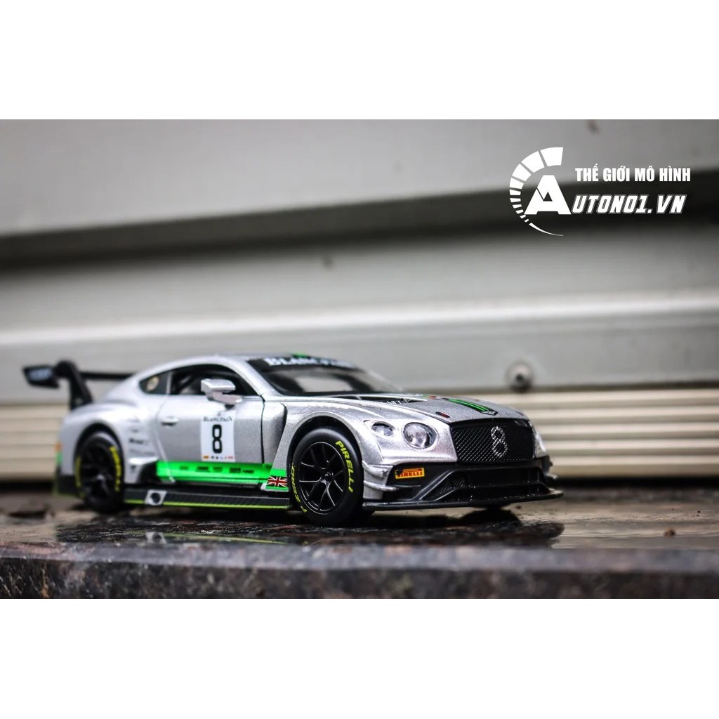 MÔ HÌNH XE Ô TÔ BENTLEY CONTINENTAL GT3 GREY 1:32 DTM CÓ HỘP 7168