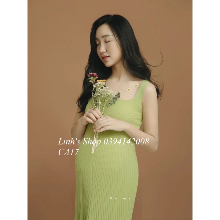 Đầm Bầu Váy Bầu Chụp Ảnh Nghệ Thuật Ôm Body Sang Chảnh CA17