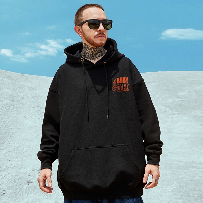 Áo Khoác Hoodie Tay Dài Dáng Rộng Cỡ Lớn Thời Trang Xuân Thu Mới Cho Nam 2021