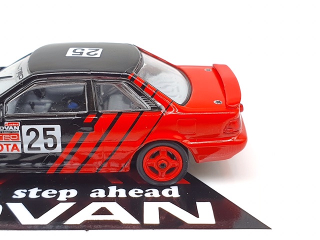 Xe Mô Hình Toyota Corolla Levin AE92 JTCC 1990 Div.3 Champion 1:64 ( Đỏ Advan )