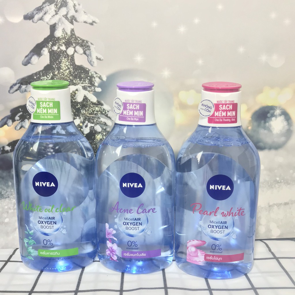 [MỚI] NƯỚC TẨY TRANG NIVEA KHÔNG CHỨA CỒN ( Hàng chính hãng Thái Lan)