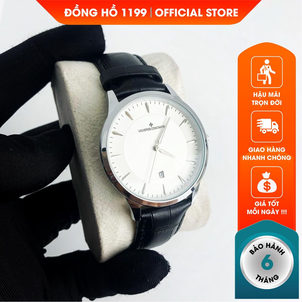 [QUÀ TẶNG]  Đồng hồ nam - Đồng Hồ Nam Dây Da 40mm Fom Size Chuẩn Chống Nước Chống Xước Tốt 9911.HN - 1199 Watches | BigBuy360 - bigbuy360.vn