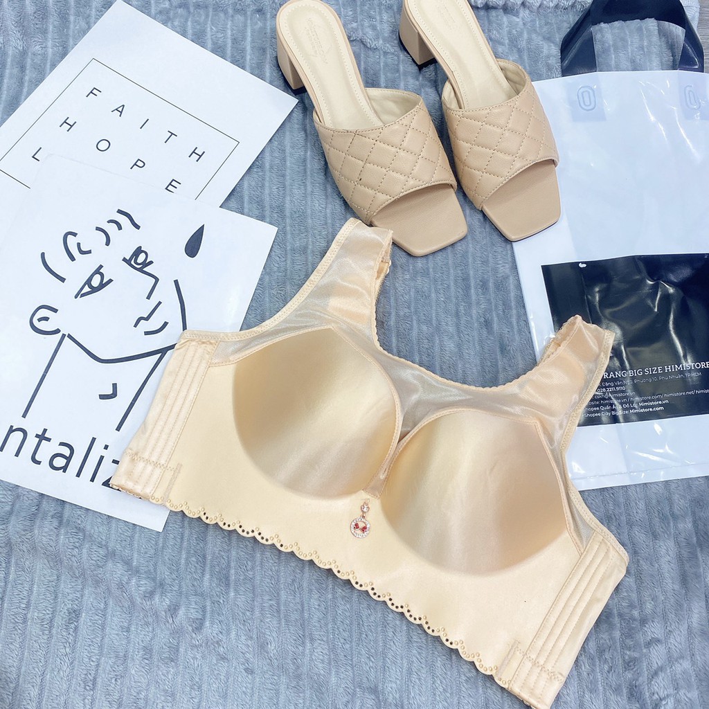 [CÓ SẴN - ẢNH THẬT] Áo ngực big size su trơn chống tràn bảng lưng to Thương hiệu Himistore