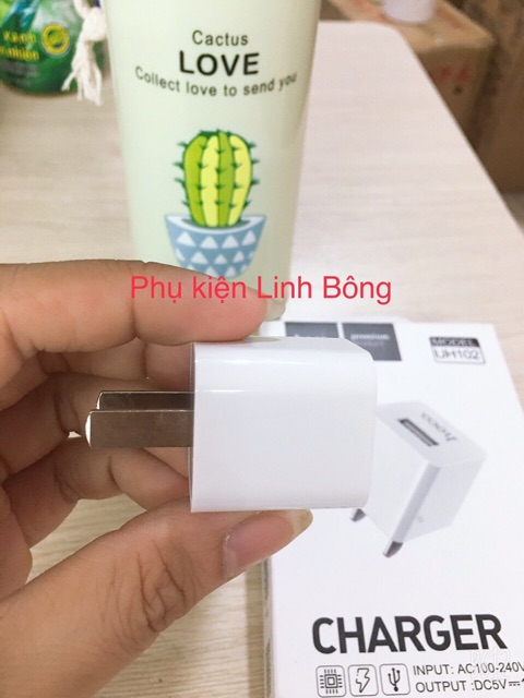 Củ sạc HOCO UH102 Chính Hãng Cao Cấp - Hỗ trợ sạc nhanh - 5V/1A