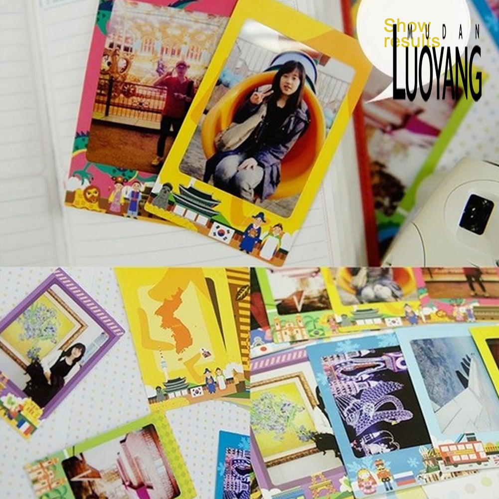 Bộ 20 Sticker Dán Trang Trí Máy Ảnh Polaroid FujiFilm Instax Mini 6x9cm