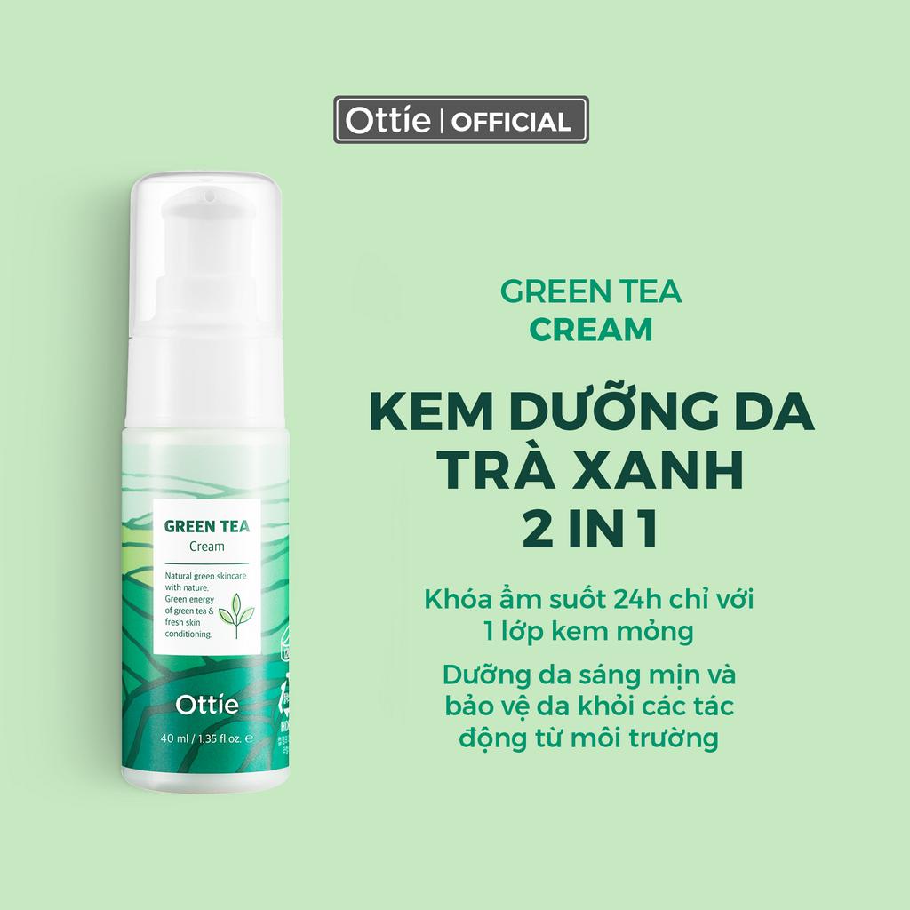 Bộ Chăm Sóc Và Dưỡng Ẩm Da Toàn Diện Trà Xanh Ottie Green Tea Super Skincare Set 7 Sản Phẩm