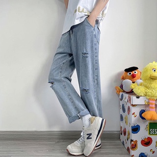 Quần baggy jean rách gối nam nữ mới 3785 2021 Pon.mens