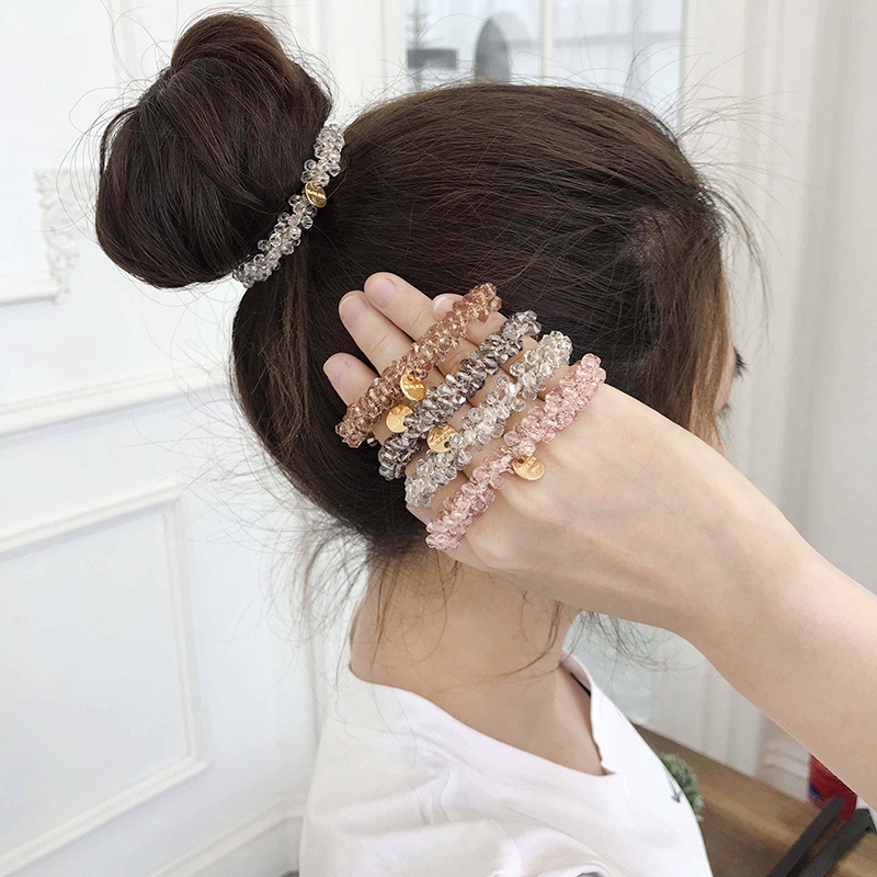 Dây Buộc Tóc Đính Ngọc Trai Xinh Xắn Cho Nữ