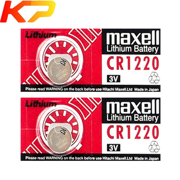 VỈ 5 VIÊN Pin CR1220 Maxell lithium 3V.