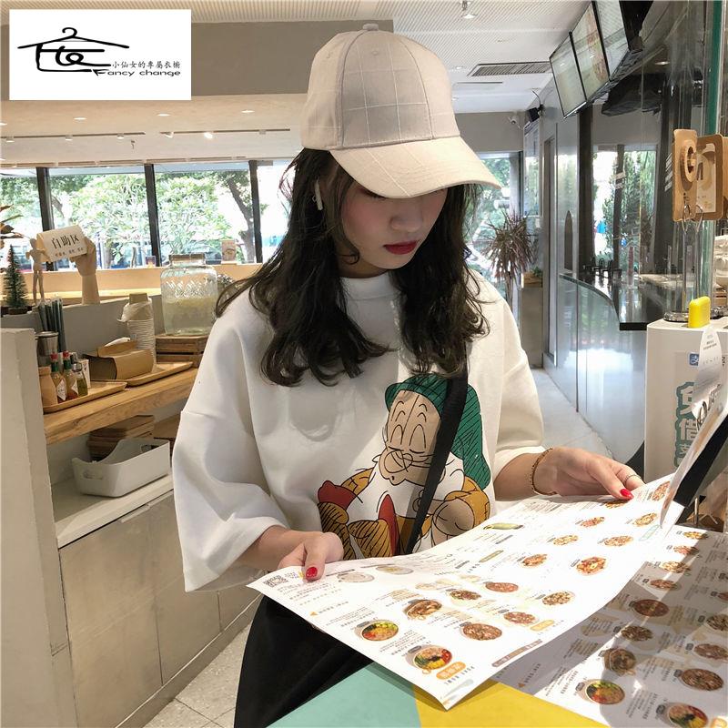 Áo Thun Nữ Tay Ngắn Dáng Rộng Phong Cách Hàn Quốc