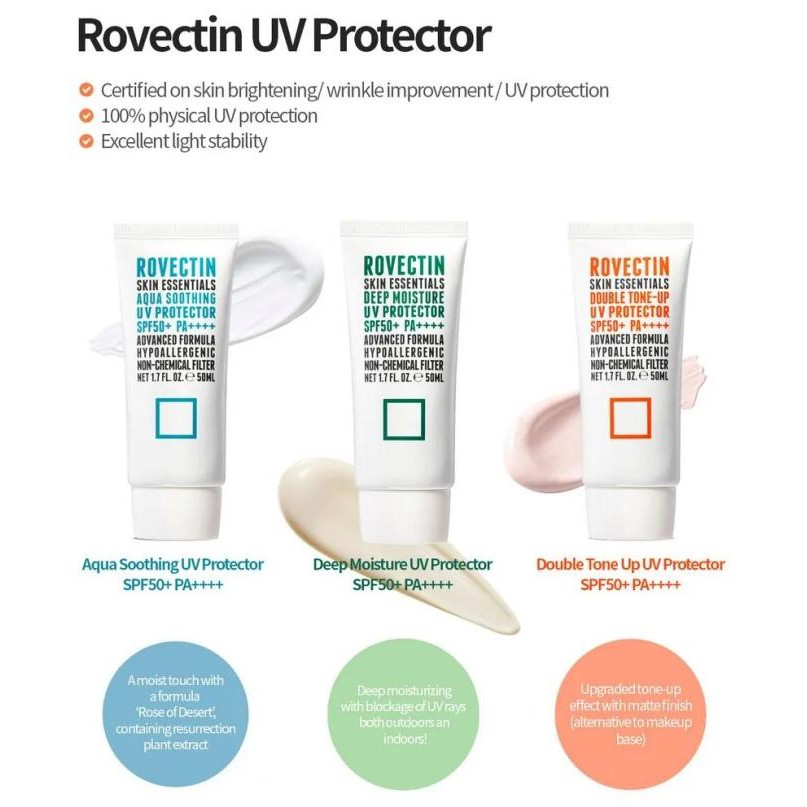 (Hàng Mới Về) ROVECTIN Suncream [ Đôi giai Điệu-Lên UV bảo Vệ / Thủy nhẹ Nhàng Uv bảo Vệ ] | BigBuy360 - bigbuy360.vn
