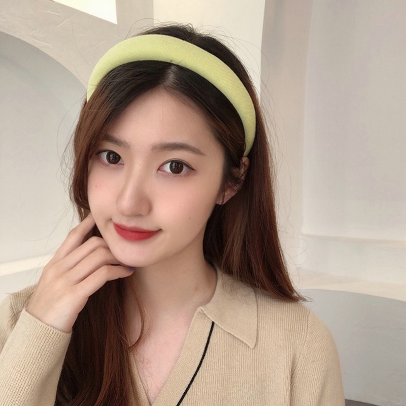 Băng đô xốp bản rộng phong cách Hàn Quốc thời trang 2021 cho nữ