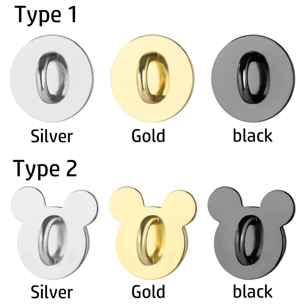 MAG Set 5 Mặt Dây Chuyền Tròn Bằng Kim Loại Hữu Ích Tự Dính DIY