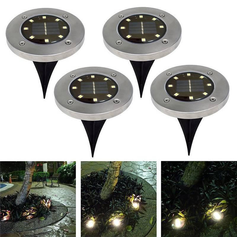 Đèn led 8 bóng năng lượng mặt trời