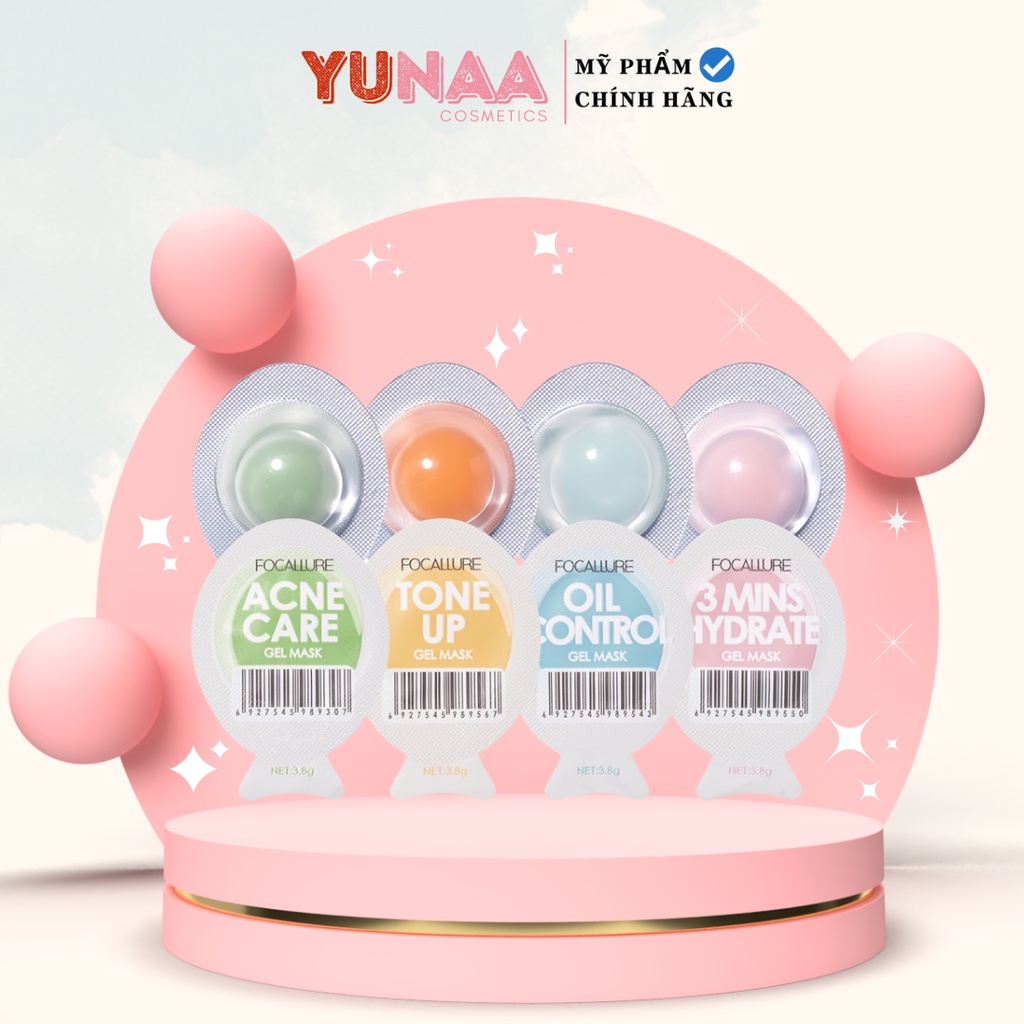 Mặt Nạ FOCALLURE 3.8g - Chất Lượng Cao - Dưỡng Ẩm, Sáng Da, Kiểm Soát Dầu