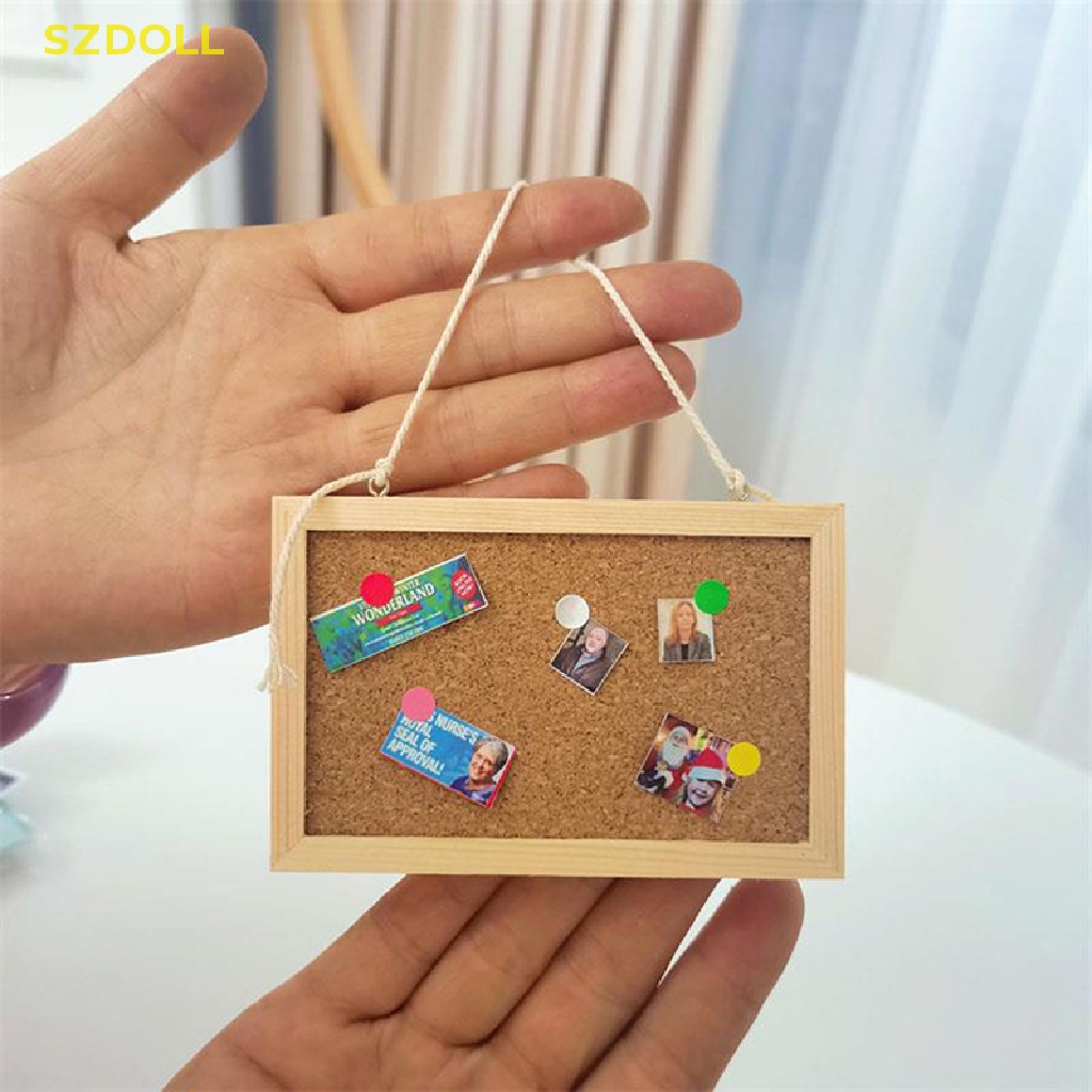 1 Cặp Bảng Ghi Chú Hai Mặt Mini 1: 6 Trang Trí Nhà Búp Bê