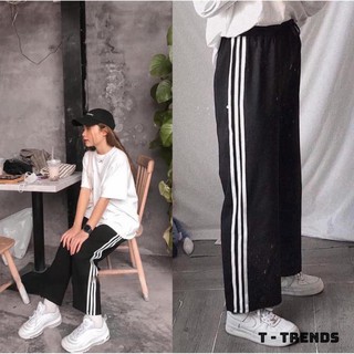 Quần cullotes 3 sọc ống rộng Unisex siêu hot