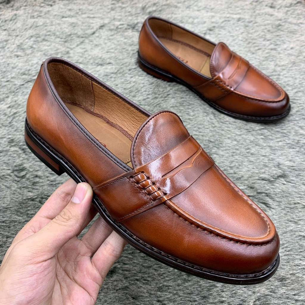 Giầy dio công sở da bò đính băng trơn thiết kế trẻ trung, nam tính