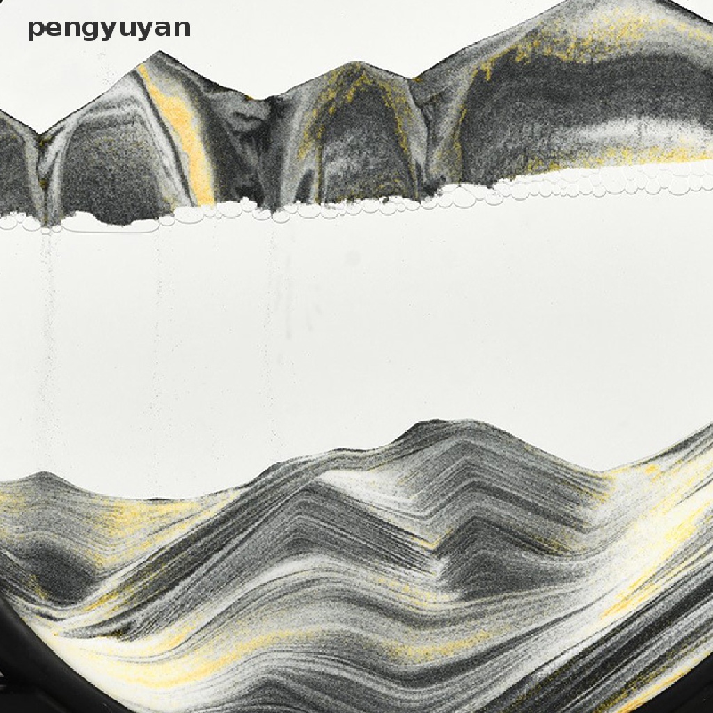 Tranh Cát 3D Hình Tròn Chuyển Động Bằng Cát Biển Sâu 7 inch