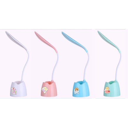 Đèn bàn Led kero CCS DBL15 cute kèm ống cắm bút ( có thể đỡ điện thoại )  hoạt hình dễ thương idol thần tượng