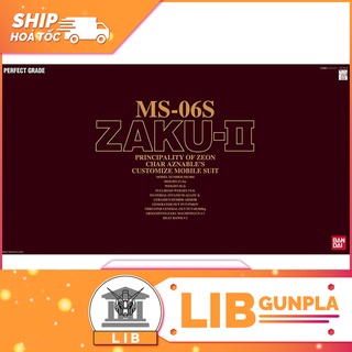 Mô hình lắp ráp Bandai Gundam PG 1 60 Zaku 2 - Char Custom 