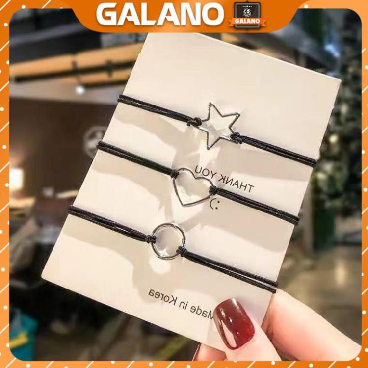 Dây buộc tóc GALANO chun buộc tóc nhiều màu phong cách Hàn Quốc họa tiết sao xinh xắn FAH-001331