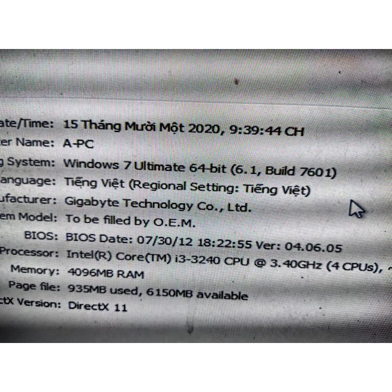 Main máy tính h61 b75 giga asus asrock