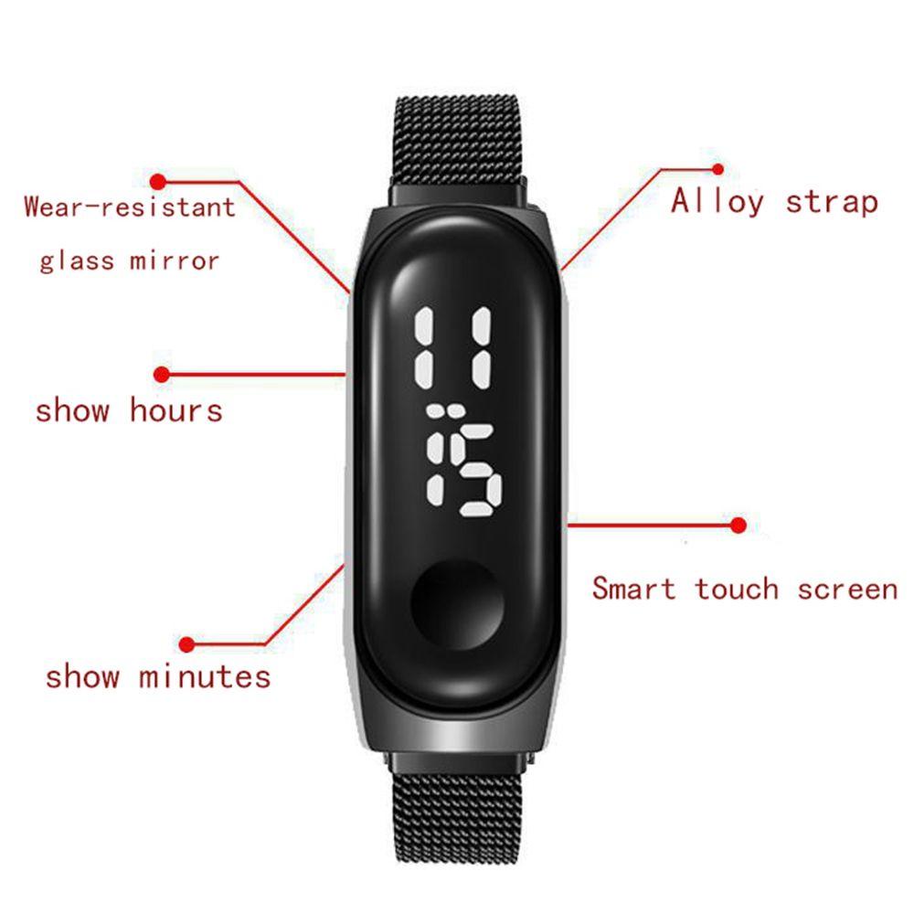 Đồng Hồ Điện Tử Màn Hình LED Cảm Ứng Phong Cách Hàn Quốc