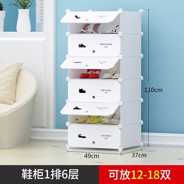 FREESHIP 99K TOÀN QUỐC_TỦ GIÀY 6 TẦNG LẮP GHÉP ĐA NĂNG.