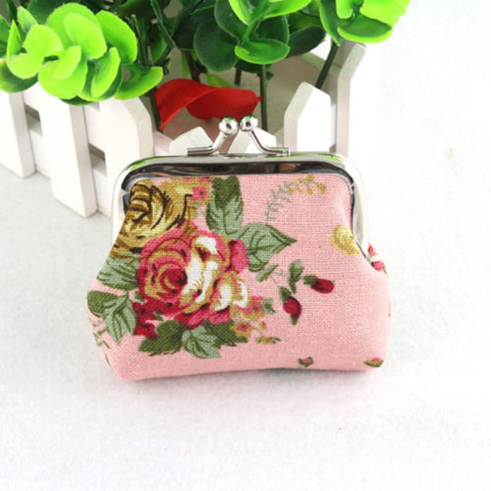 Ví đựng tiền họa tiết hoa phong cách cổ điển xinh xắn | BigBuy360 - bigbuy360.vn