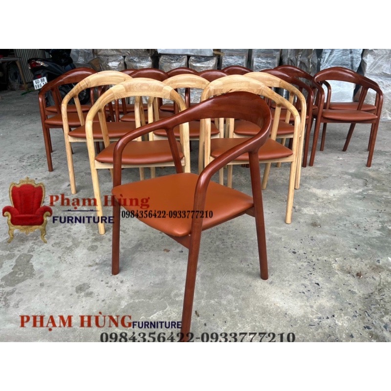 Ghế gỗ cafe neva nệm cao cấp
