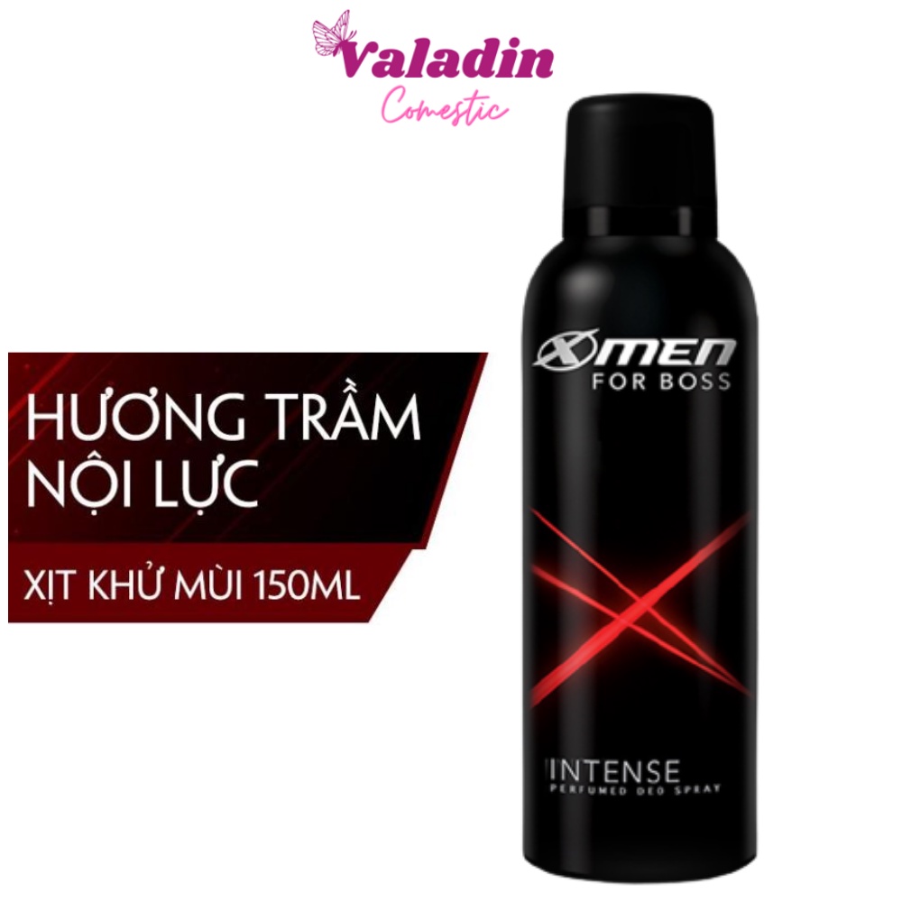 Xịt khử mùi nước hoa nam Xmen For Boss Intense 150ml / Sịt khử mùi nam X men