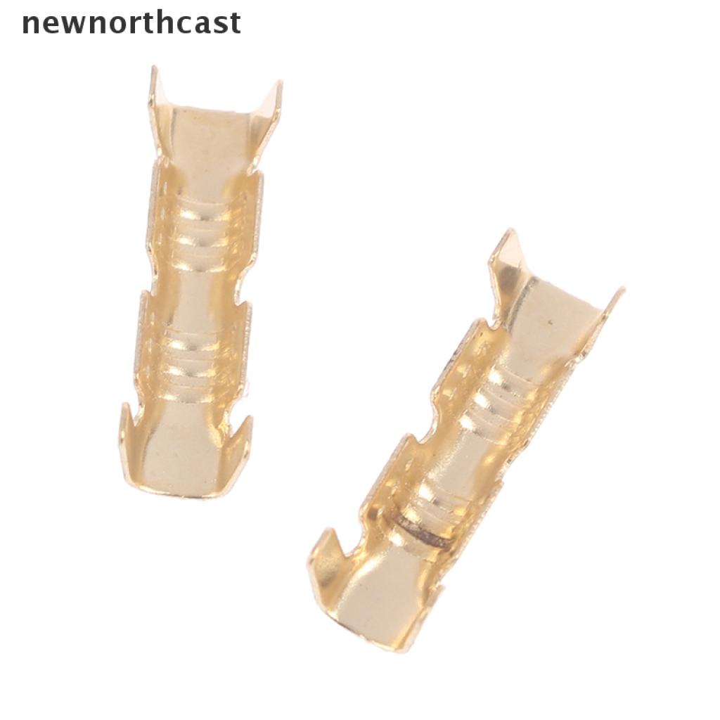 [newnorthcast] 100Pcs DJ453 Double U-shaped Parallel Terminal Tab Cold Inserts Connectors 