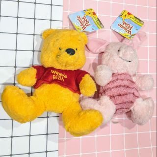 Thú nhồi bông Pooh và Piglet lông xù siêu mềm mịn