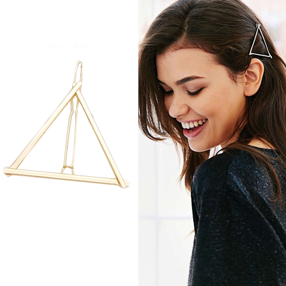 Kẹp Tóc Hình Học Bằng Kim Loại Nhiều Hình Dạng Thời Trang Cho Nữ