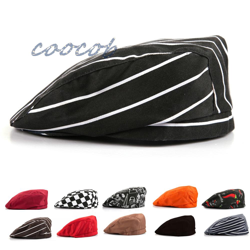 Nón beret chất liệu vải cotton dành cho nam nữ làm đầu bếp